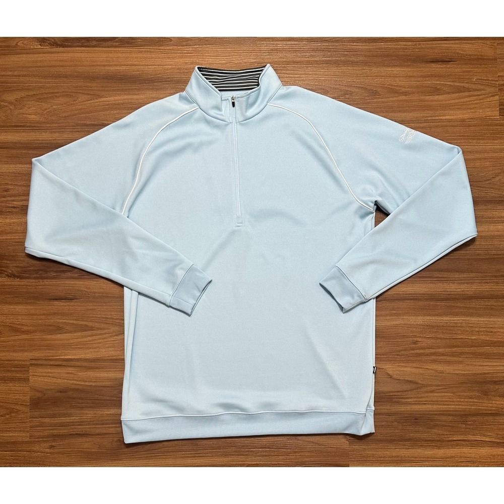 Straight Down Blue Performance Tech 1/4 Quarter Z… - image 1